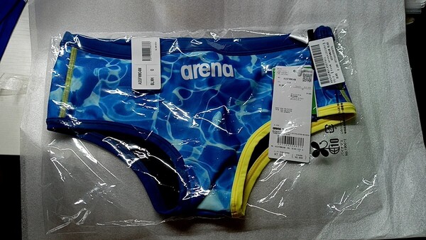 arenaブイタフ競パン ブイボックス型 AS5FWM04M 25SS ブルー×ホワイト Oサイズ(84〜88cm)