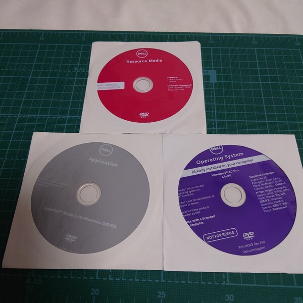 DELL Windows 10 Pro 64-bit Operating System/ Resource Media OptiPlex 3050 5050 7050 リカバリメディアDVD