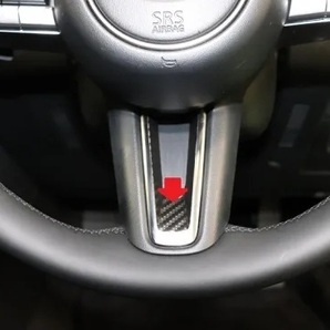 《MAZDA3》【アウトレット価格】MAZDA3 ステアリングパネルシート (カーボンシート)①