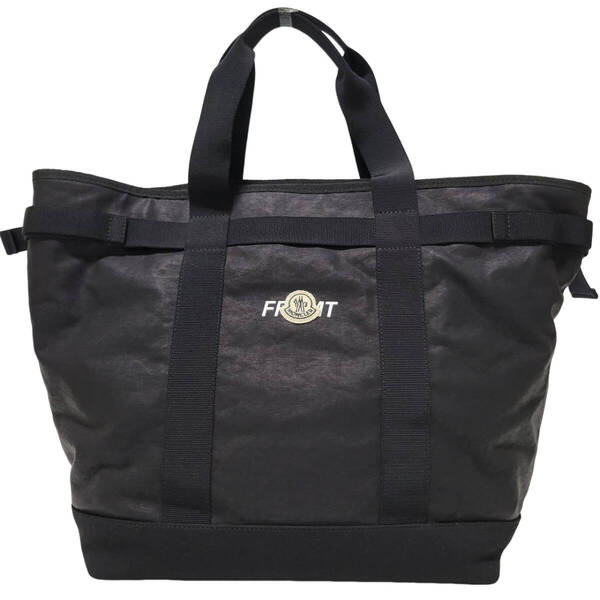 18.5万 新品 本物 モンクレール MONCLER x フラグメント 藤原ヒロシ エディターズ トートバッグ 黒 パーカー ダウンジャケットに合う