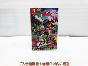 【1円】Switch Splatoon 2 (スプラトゥーン2) ゲームソフト 1A0303-021sy/G1