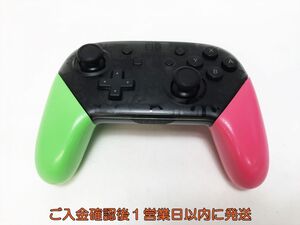 【1円】任天堂 純正 Nintendo Switch Proコントローラー スプラトゥーン2エディション 未検品ジャンク ニンテンドースイッチ M01-166yk/F3