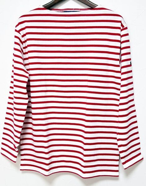 【訳アリ特価】セントジェームス T4 ウエッソン ボーダー 長袖 Tシャツ NEIGE/TULIPE 白/赤 ホワイト/レッド SAINT JAMES OUESSANT BORDER