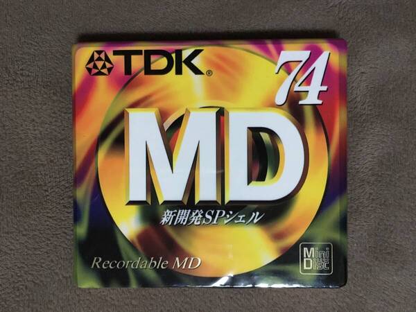 【 送料無料!!・今となっては希少なゴールドディスクの未開封品!】★TDK◇新開発SPシェル 録音用MD ミニディスク 74分◇日本製★