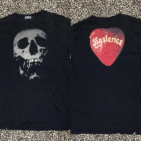 HYSTERIC GLAMOUR スカルベリー 半袖 Tシャツ 黒 Sサイズ ヒステリックグラマー skullberry