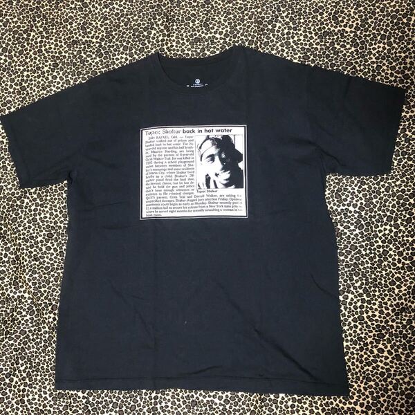 2PAC Tシャツ ブラック XL TUPAC SHAKUR HIPHOP ヒップホップ ギャング ラッパー LECTRO