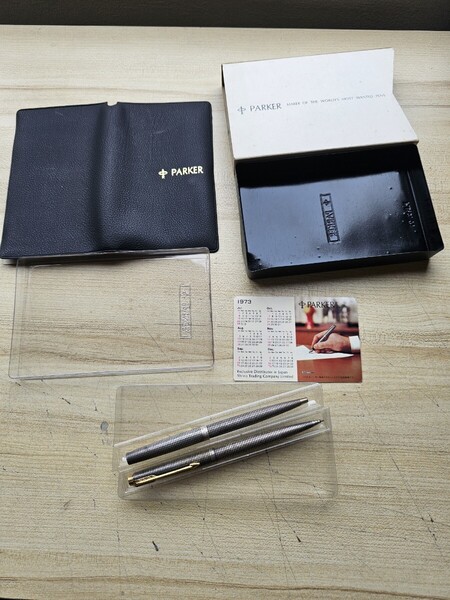 PARKER ボールペン シャープペンシル スターリングシルバー 1973 STERLINGSILVER激レア!