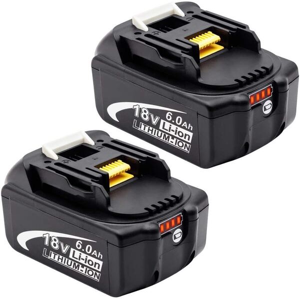 マキタ 互換バッテリー 6.0Ah 18V 一個のみ BL1830 BL1850 BL1860対応 残量表示付き PSE取得済み