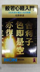 般若心経入門 276文字が語る人生の知恵 / 松原 泰道 (著) Ybook-2848