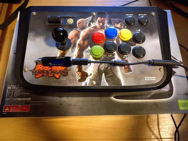 XBOX360 リアルアーケードPro.EX 鉄拳6 対応 Real Arcade Pro.EX 中古 正常動作品 Brook製XBOXOne用アダプター付
