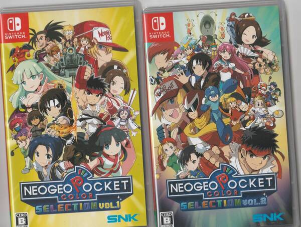 Nintendo Switch NEOGEO POCKET COLOR SELECTION Vol.1 Vol.2 セット 中古 正常動作品