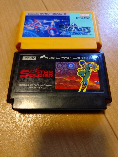 FC B-Wing StarSoldier シューティング2本セット ビーウィング スターソルジャー 中古 正常動作品 ファミコン ファミリーコンピューター