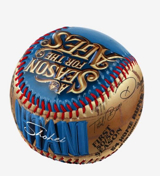 【大谷翔平】2024年シーズン記念ボール!ディスプレイケース付き!新品未開封!