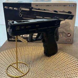 美品 東京マルイ カスタム品 グロック18C Glock 電動ブロ 電動ブローバック 高耐久 金属ピニオンギア 墨入れ ブラック塗装
