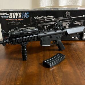 ほぼ未使用 東京マルイ カスタム品 SOPMOD M4 ボーイズ SBD取り付け済み 金属ピニオンギア 高耐久 サバゲー