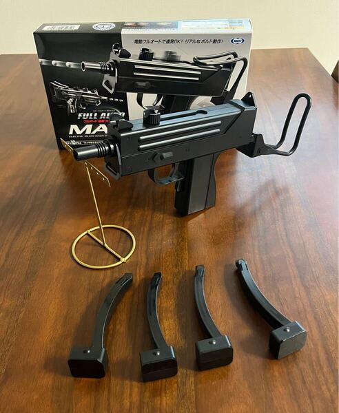 美品 東京マルイ カスタム品 マックイレブン MAC11 高耐久 金属ピニオンギア マガジン4本付き