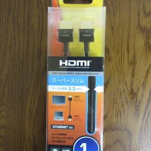 【ELECOM 】CAC-HD14SS10BK/HDMIケーブル/1m/未使用品