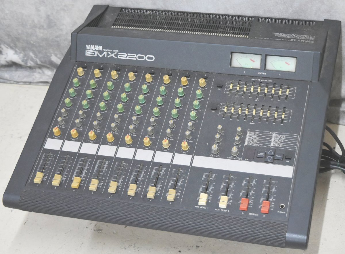 【ジャンク】ヤマハ EMX2200 パワードミキサー 高出力アンプ内蔵 Yahoo!オークション -「2200」(ミキサー) (レコーディング、PA