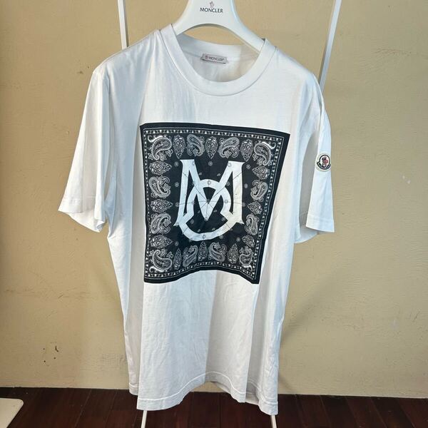 【本物】【レア最安値】MONCLER モンクレールバンダナ半袖Tシャツ白M
