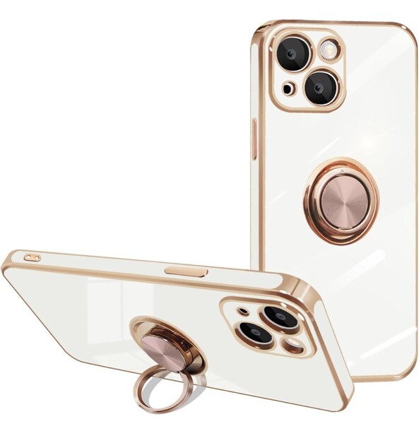 inxhey iPhone 13Mini ケース リング付き アイフォン 13Mini ケース スマホケース 携帯カバー 耐衝撃 TPU 5.4インチ用 (ホワイト)