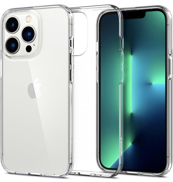 Spigen iPhone13Pro ケース クリア 衝撃吸収 薄型 米軍MIL規格取得 TPU 厚さ1.5mm 軽量 透明 ワイヤレス充電対応 カバー クリア