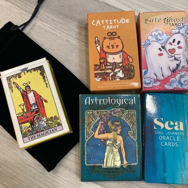 ポケットライダーウェイトタロット おまけ cat tarot ghost tarot sea oracle オラクル アール・ヌーヴォー