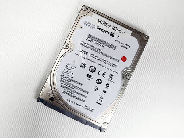 送料無料!【中古】MacOS 10.9.5 Mavericks入り 2.5inch HDD/500GB Seagate製 追跡可能ネコポス/ゆうパケット発送