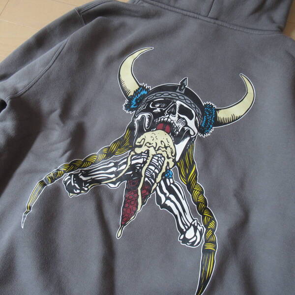 ★即決送込★L Powellパロ 00s STUSSY パーカー old oldstussy オールドステューシー トレーナー skate surf us古着 パウエル skull スカル
