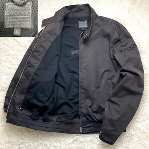 【今時期にぴったりのジャケット】 KADOYA カドヤ スウィングトップ ライダース バイカー メッシュ アウター ブルゾン 刺繍ロゴ 黒 Lサイズ