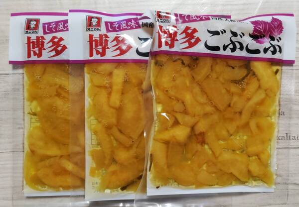 福岡みやま オニマル漬物 博多ごぶごぶ しそ風味 120g 3個 なつかしい素朴な味 国産