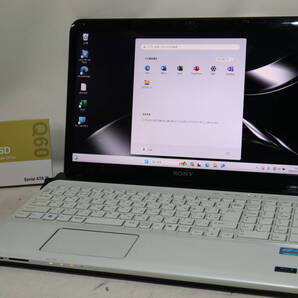 Core i7 ★ SVEシリーズ 上位 ★ VAIO ホワイト★ win 11 ≪ 爆速仕様 ≫メモリ16G/SSD512GB(新品) /WiFi/WebCam/Blu-ray/office 2021