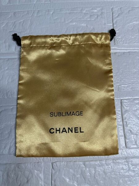 【CHANEL】シャネル 巾着袋 ゴールド ノベルティ 非売品 未使用品