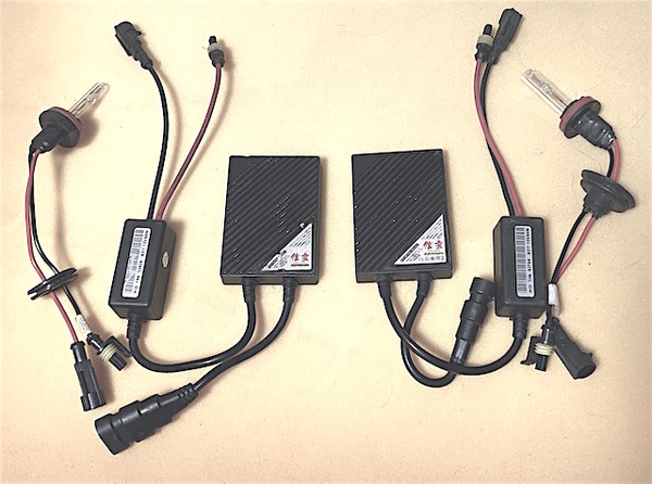 信玄製 HID H11 6000K 55W HIDコンバージョンキット バラスト バルブ 12V 55W 2個 中古 薄型 スリム ヘッドライト フォグ SA201606