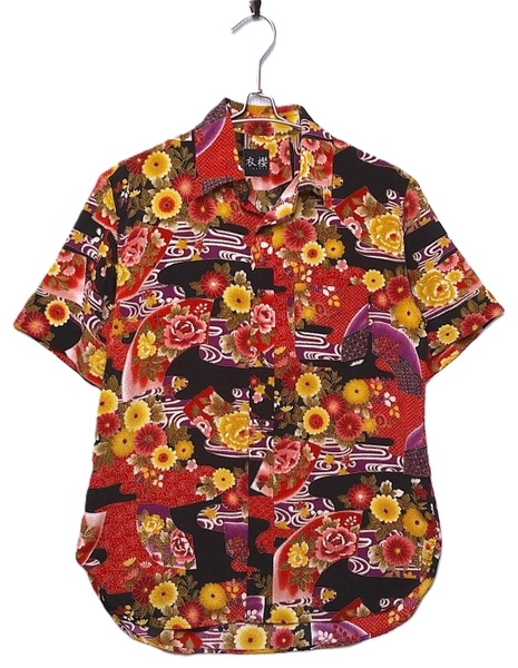 即決 衣櫻 ころもざくら 縮緬半袖 : SIZE=L