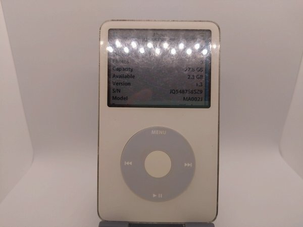 APPLE iPOD CLASSIC 5.5 GEN. WHITE CUStOM THIN 80GB. DRIVE