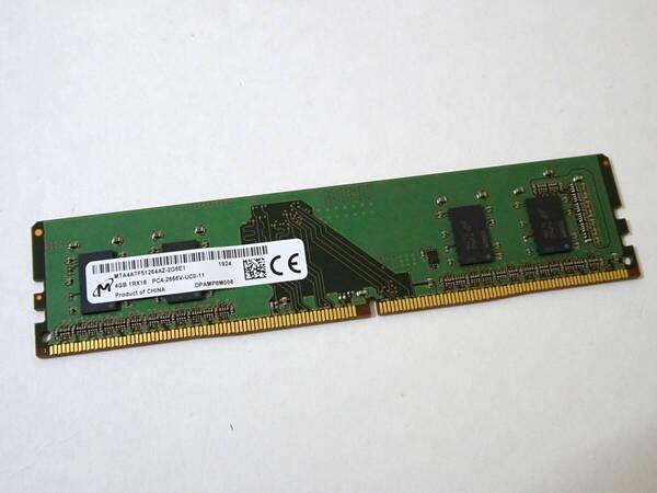 43 Micron デスクットプPC用メモリー PC4-2666V-UC0-11 4GB