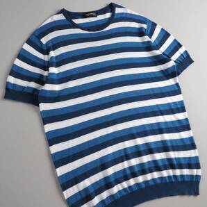 ジョンスメドレー John smedley 英国製 サマーニット 半袖 ボーダー柄 レディース 美品