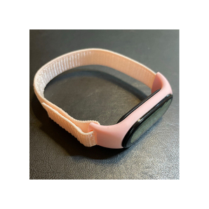 【ピンク】Xiaomi Mi Band 7 交換用 ナイロンバンド 替えベルト