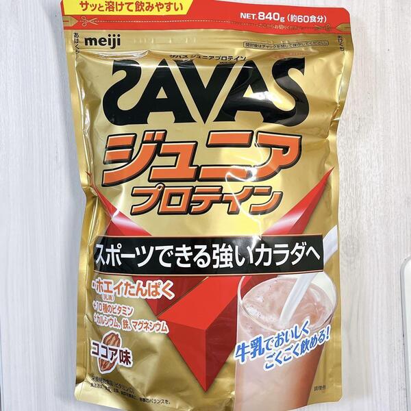 【新品】ザバス ジュニアプロテイン ココア味 約60食分(840g)