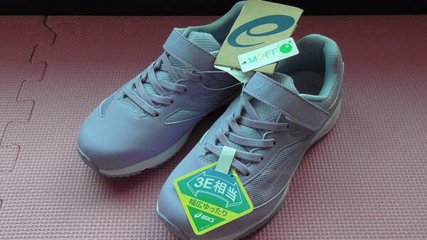 新品 21.5cm アシックス レーザービーム スニーカー 紫 女の子 幅広 キッズシューズ asics LAZERBEAM 子供 小学生 運動靴 21cm~ 送料無料