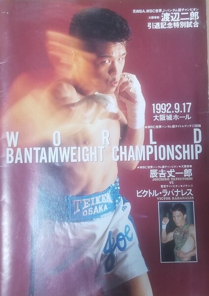 辰吉丈一郎VSビクトルラバナレス第1戦試合パンフレット