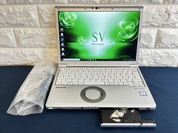 【★DVDモデル 使用浅 良質・超美品】 Panasonic Let's note CF-SV7RDAVS /Core i5 8350U/8GBメモリ+256GB・SSD/12.1型/DVDマルチ