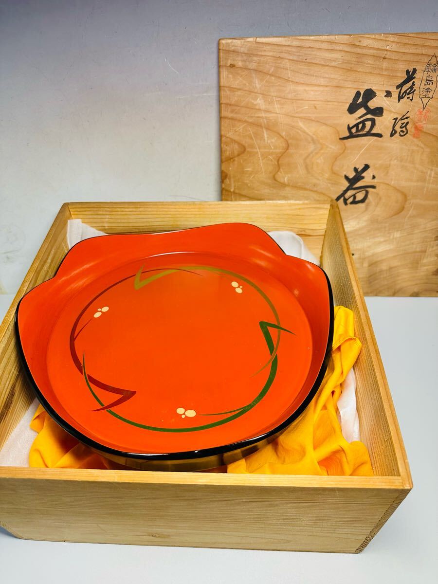 楽天市場】ミヤマ WAJIMA 輪島塗 沈金稲穂 丸盆 内祝い お返し