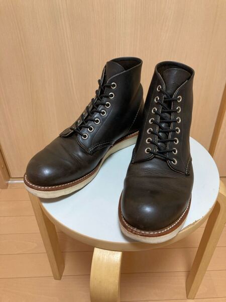 廃盤希少 8190 茶芯 RED WING ブーツ アイリッシュセッター US7.5 25.5 7.5D 8165 レッドウィング チャコール ラフ&タフ USA製 アメリカ製