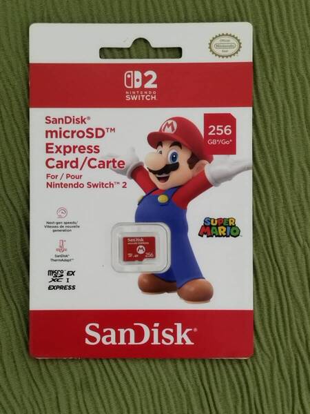 SanDisk microSD Express Card 256GB for Nintendo Switch 2 (新品)