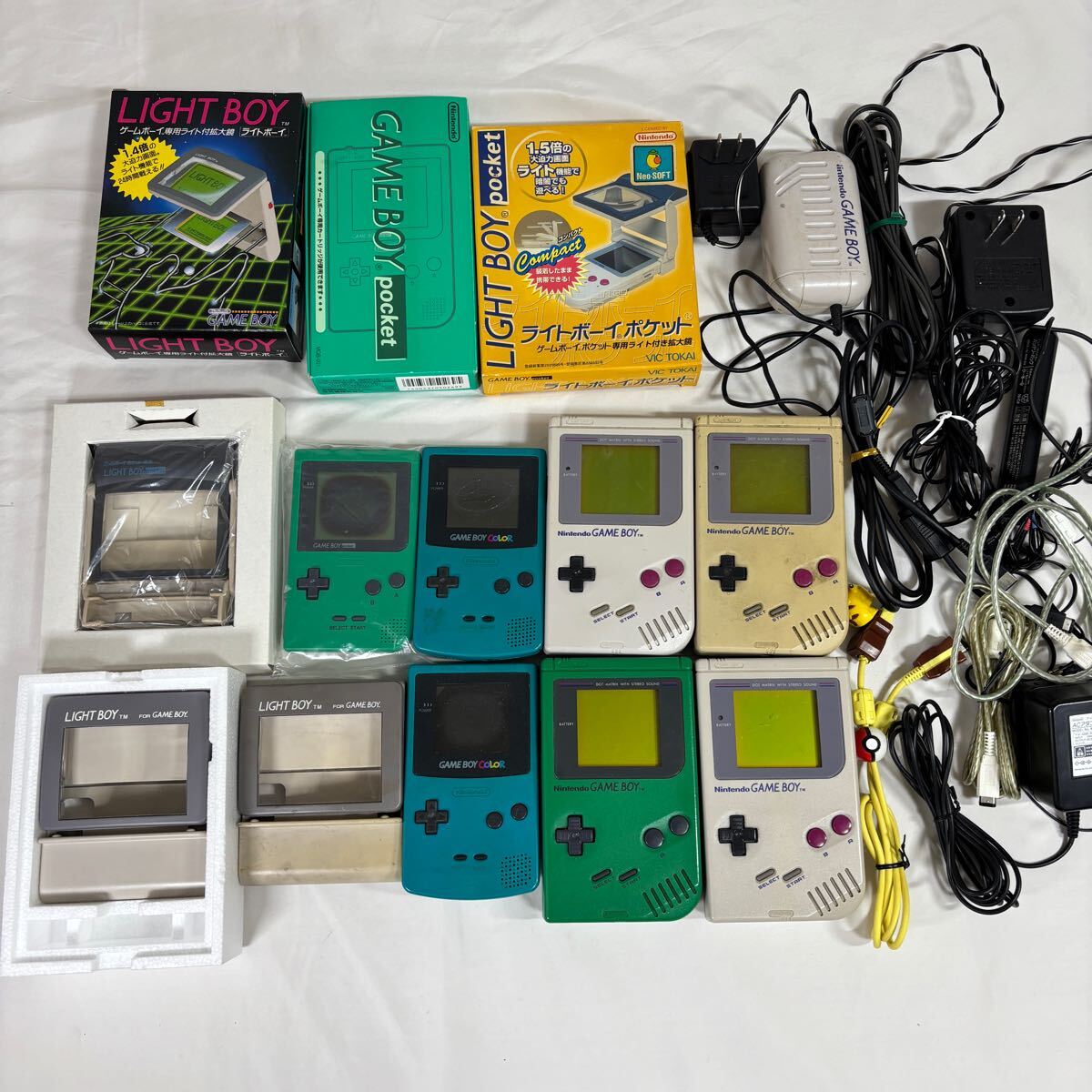 ゲームボーイカラー 通信ケーブル 携帯バッテリー ジャンク