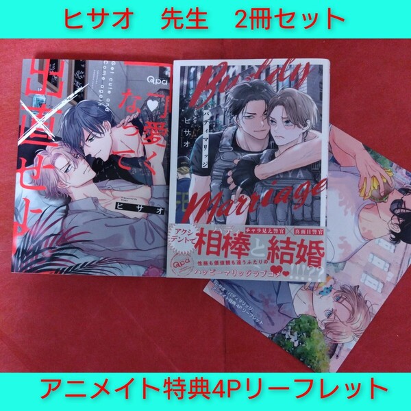 ヒサオ バディマリッジ 可愛くなって出直せよ アニメイト特典 リーフレット 非売品 特典 ボーイズラブ BL
