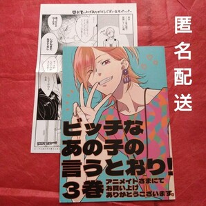 ★アニメイト特典リーフレット 特典ペーパー ビッチなあの子の言うとおり 非売品 橈 やひろ