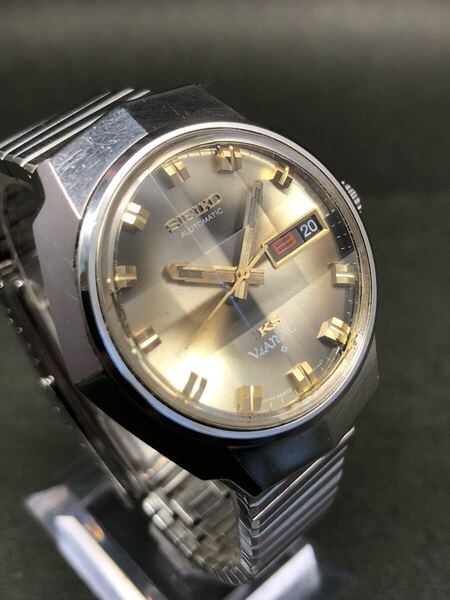 極希少◆キングセイコー/KING SEIKO【バナック/VANAC】9面カットガラス◆変わり文字盤◆純正ベルト◆自動巻◆機械測定平置き±20(数値好調)