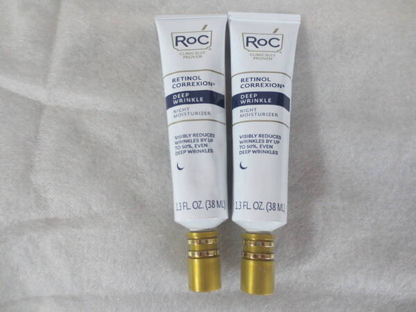 新品 増量 RoC ロック レチノール ナイトクリーム 38ml ×2本ディープリンクル